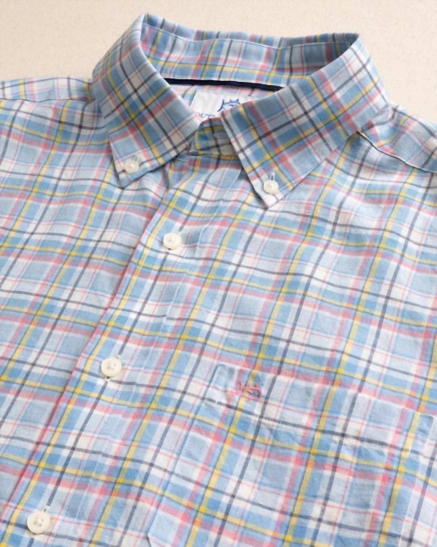 Southern Tide - Emerald Shores Plaid Headland Long Sleeve Sport Shirt