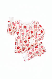 Caden Lane - Kid's Sweet Like Candy Two Piece Pajama Set