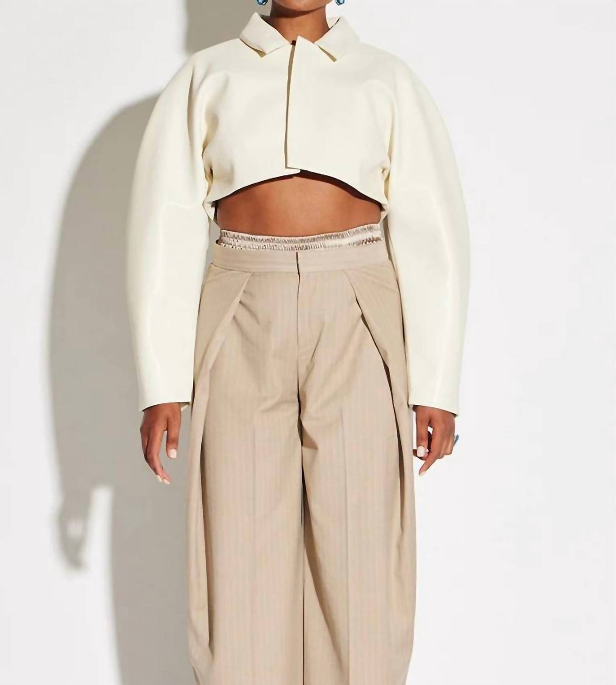 Circular Path - Crop Vegan Leather Jacket