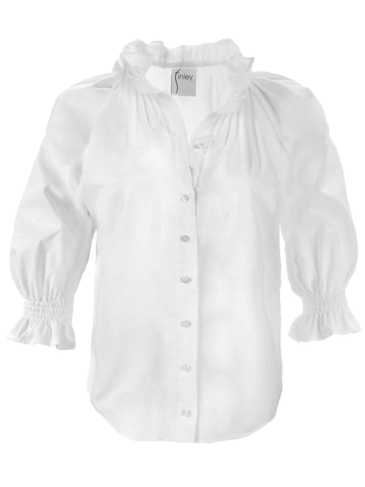 Finley - Fiona Solid Silky Poplin Shirt