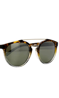 Remo Tulliani Women's Trust Sunglasses in tortoise fade mirror lens - women's accessory - detail view