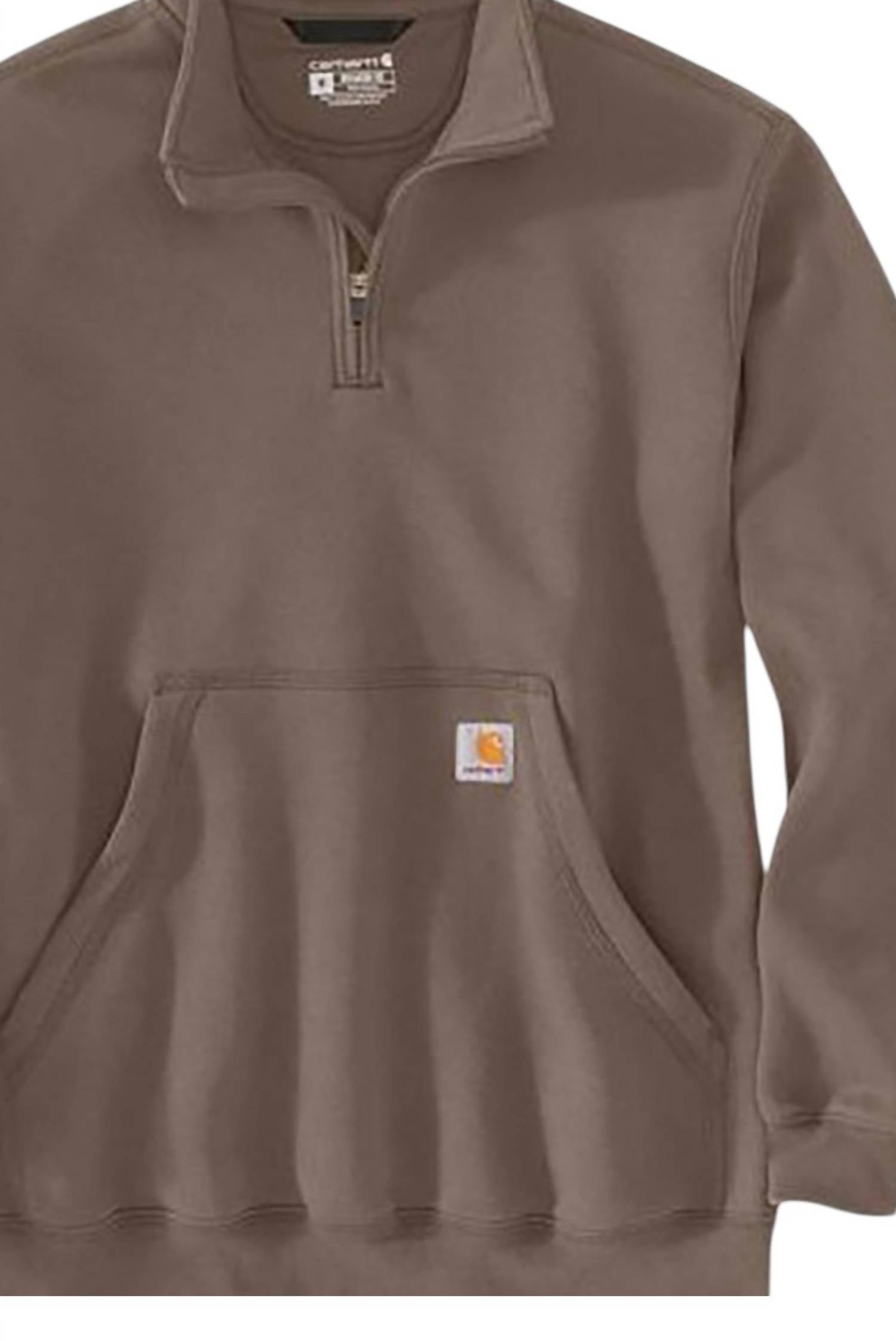Carhartt - Men's Loose Fit Quarter Zip Mock-neck Sweatshirt