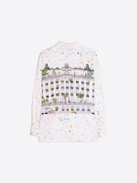 Vilagallo Madrid Long Sleeve Shirt in white - women's shirt - alternate view