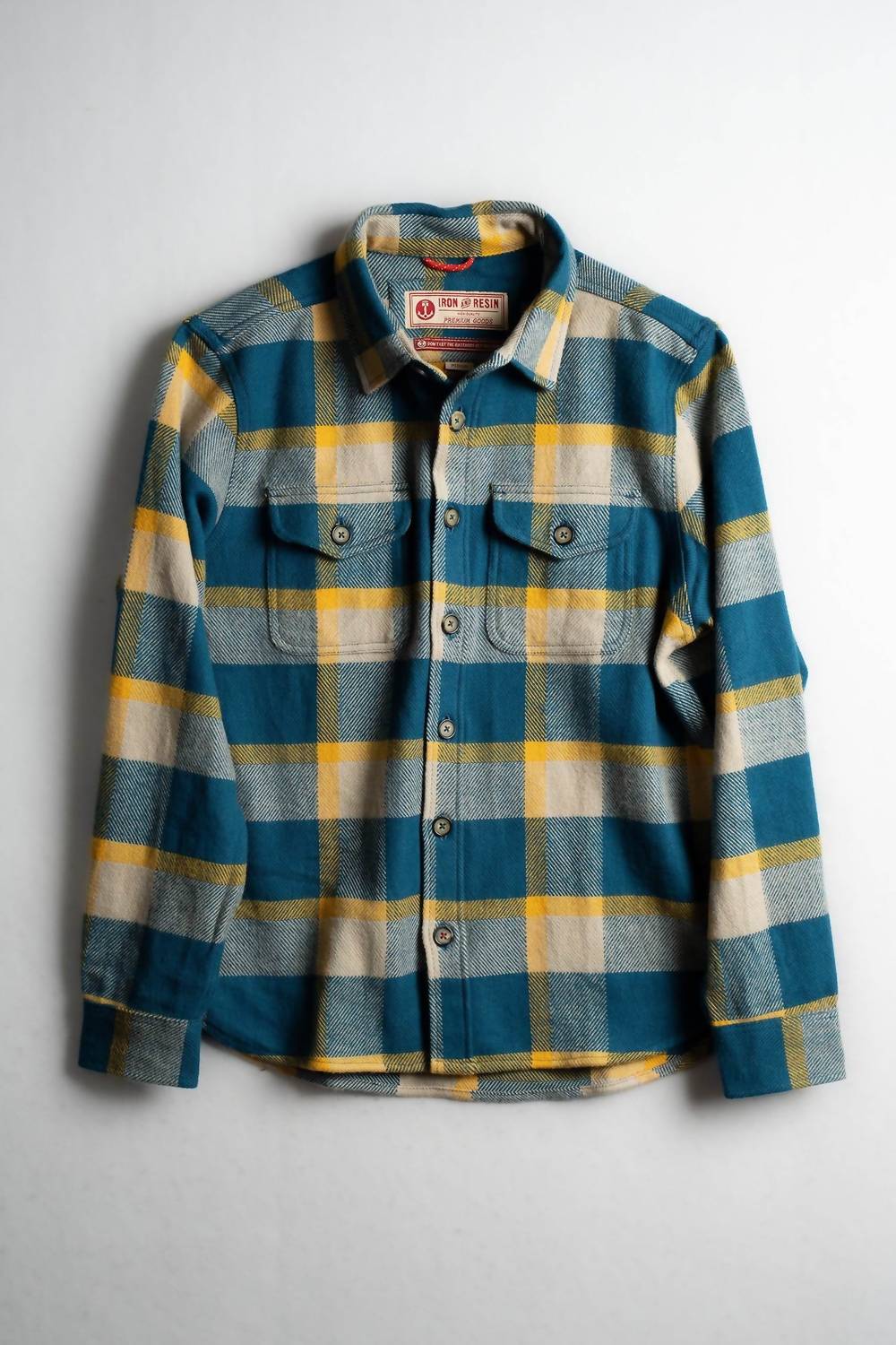 Iron & Resin Men's Conejo Twill Shirt in blue - men's shirt