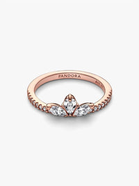 Pandora Women's Herbarium Cluster Ring in rose gold - women's jewelry - alternate view