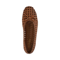 Seychelles - Women's Flagstaff Woven Leather Flat Shoes
