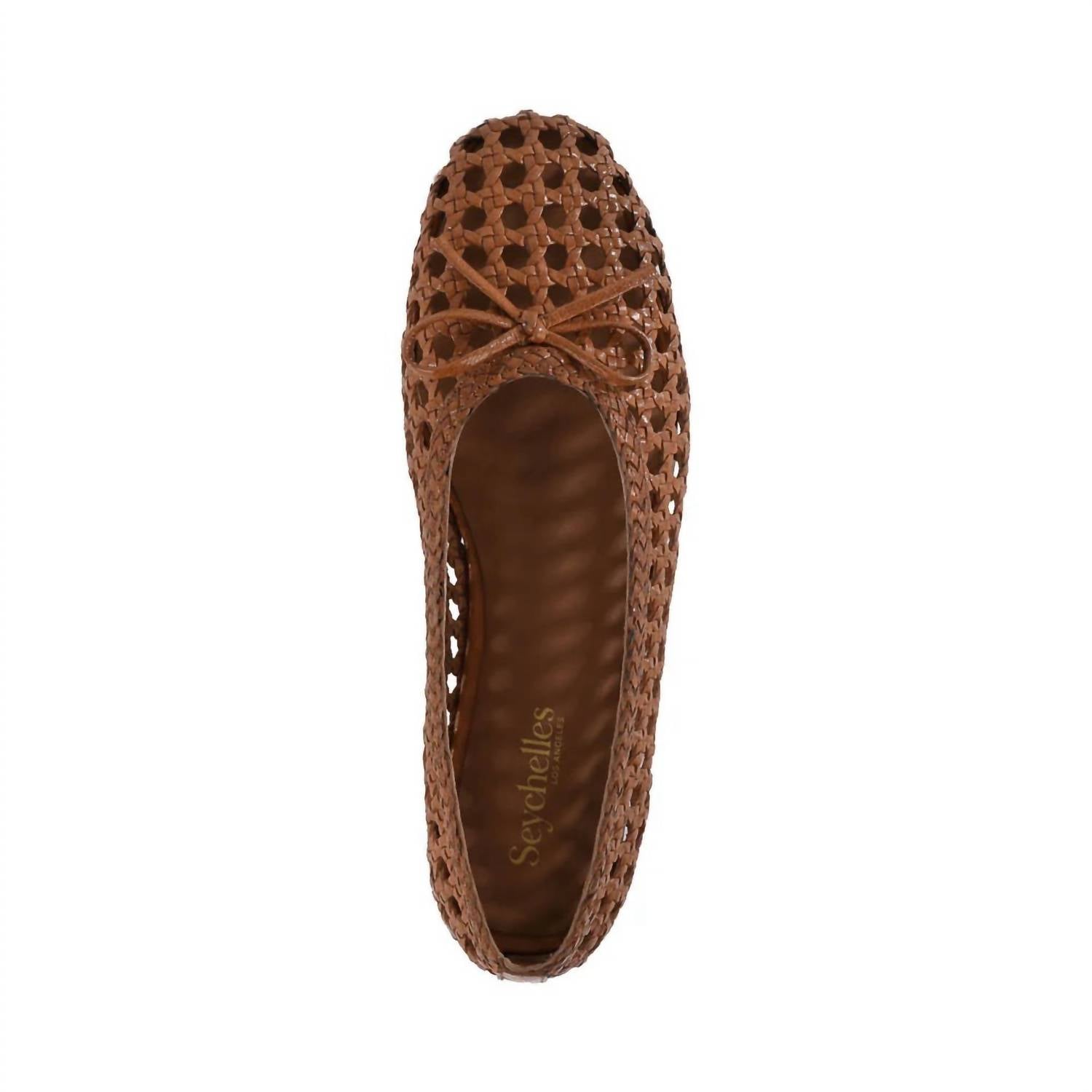 Seychelles - Women's Flagstaff Woven Leather Flat Shoes