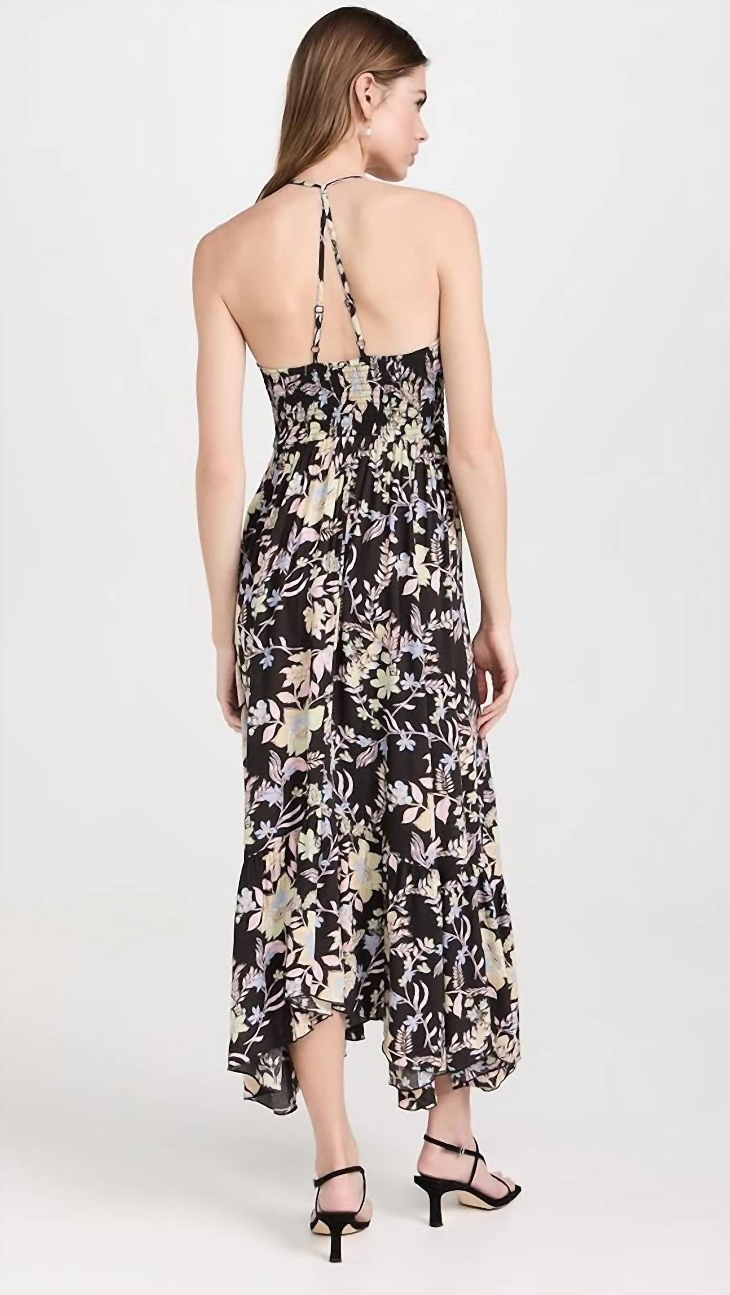 Free People Women's Heat Wave Printed Maxi Dress in midnight combo - women's dress - alternate view