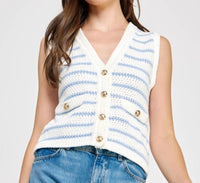 Liv - V Neck Crochet Vest