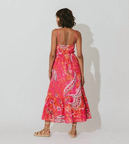 Monaco Midi Dress Hibiscus