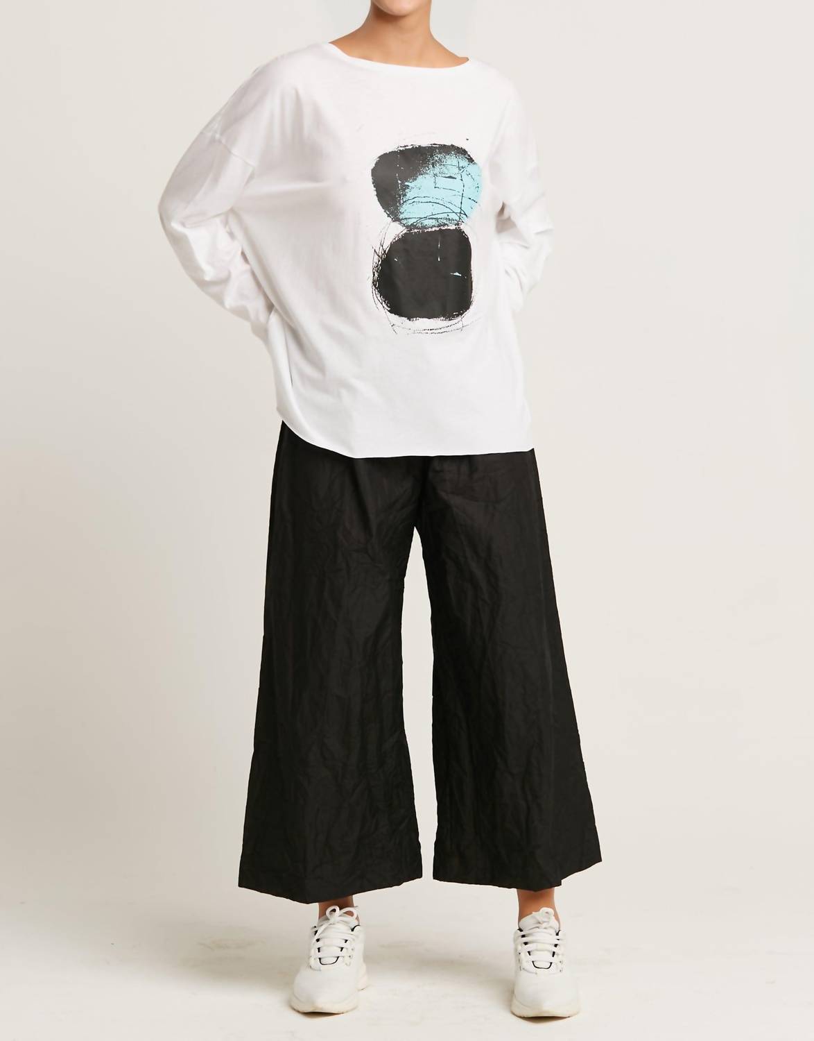Planet By Lauren G. - Pima Cotton Luna Luxury Boxy Tee