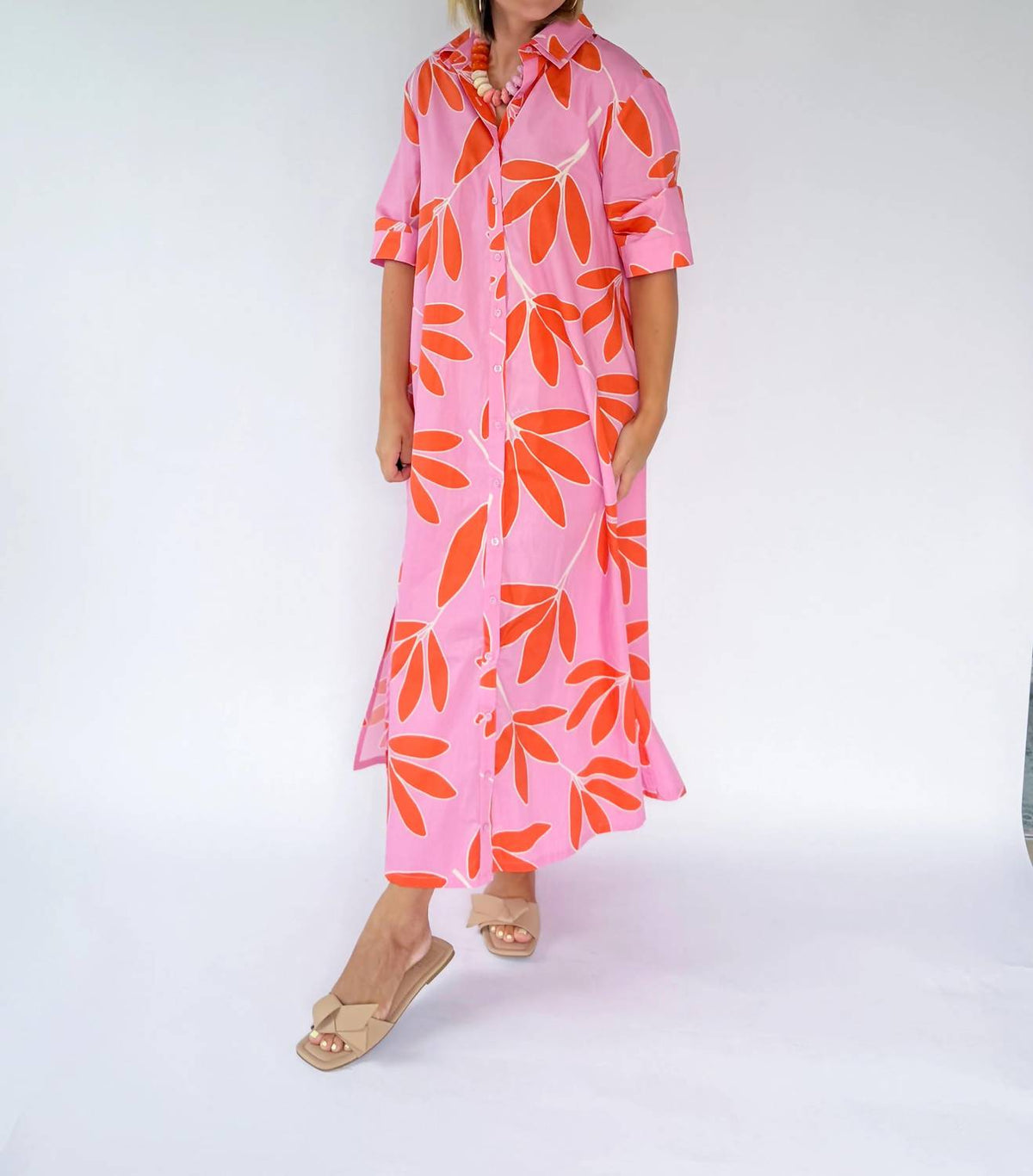 Karlie - Palm Leaf Signature Maxi Dress