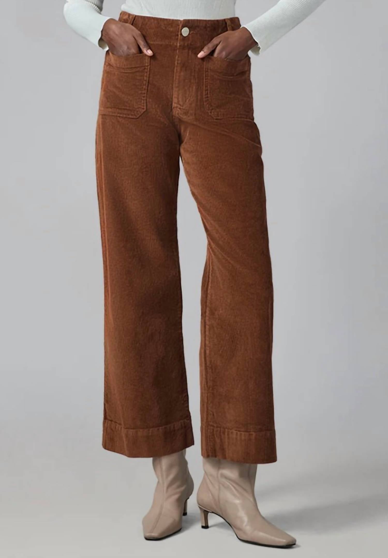Lola Jeans - High Rise Wide Leg Corduroy Pant