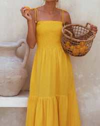 Bali Elf - Paradiso Strappy Linen Midi Dress