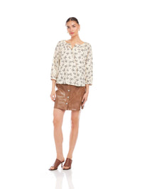 Fifteen Twenty - Sam 3/4 Sleeve Peasant Top