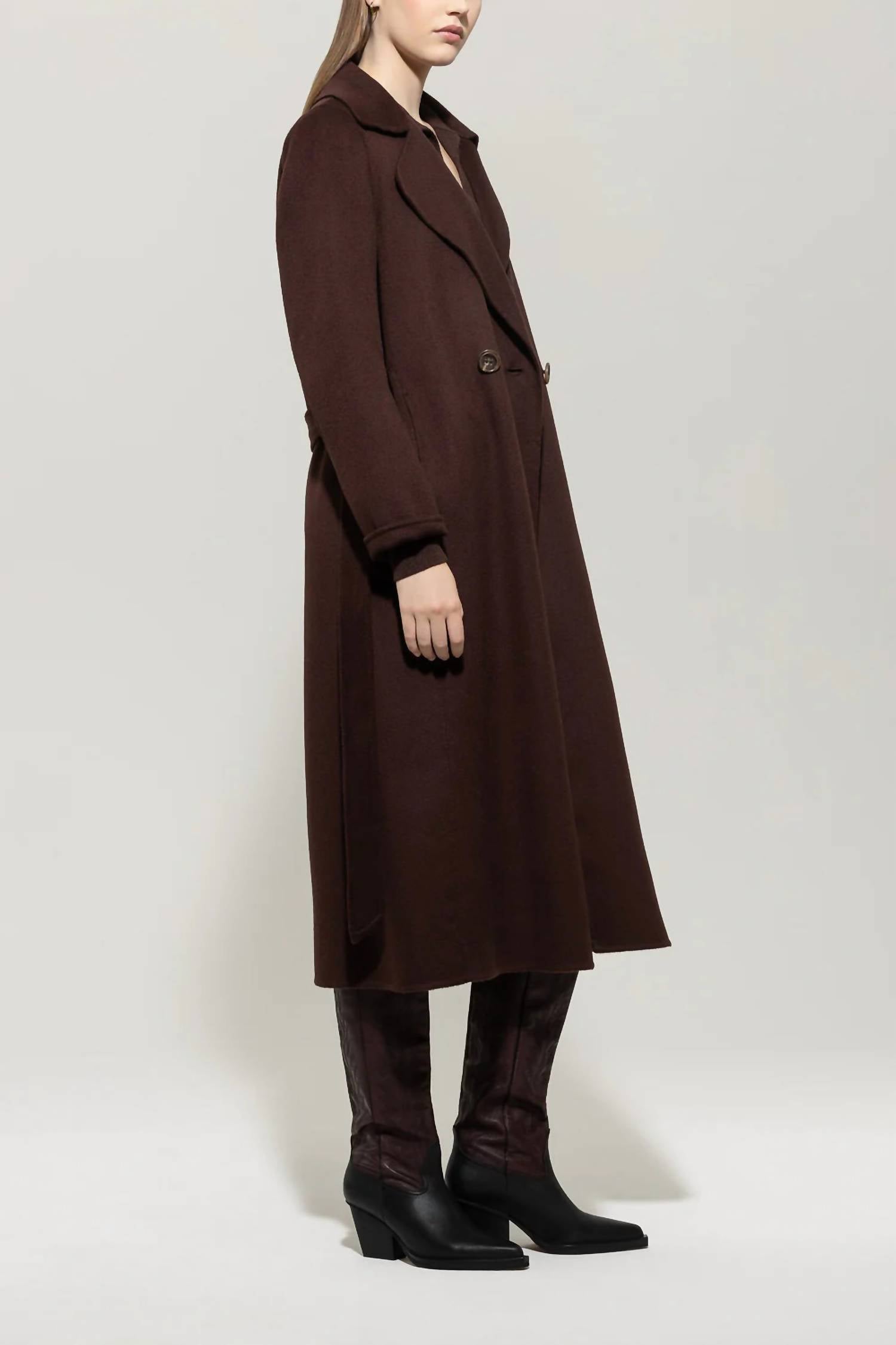 Luisa Cerano - Double-face Coat With Belt