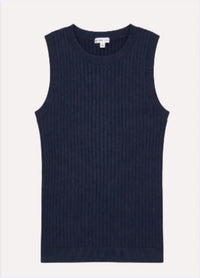 Minnie Rose - Viscose Ribbed Pointelle Tank