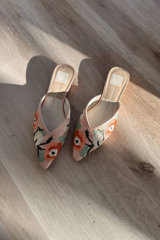 Dolce Vita - Women's Elm Floral Raffia Flat