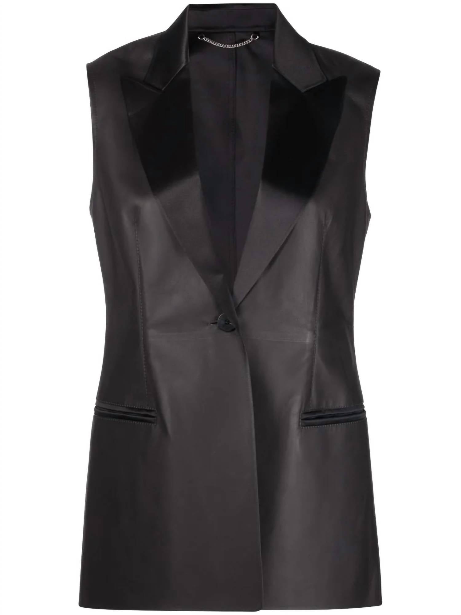 Salvatore Ferragamo - Tailored Leather Blazer