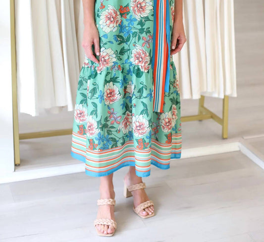 Jade - Trimmed V-neck Maxi Dress