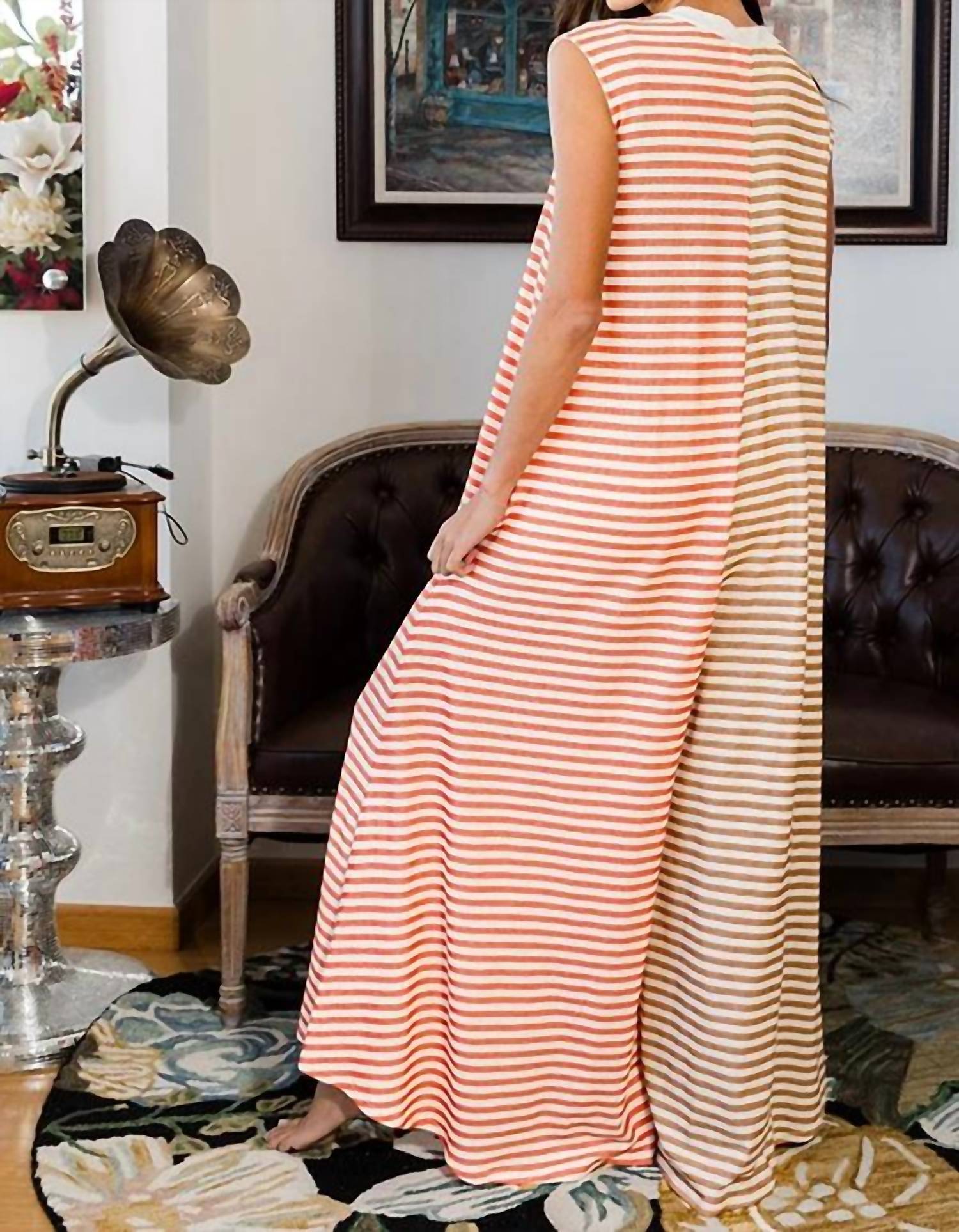 Bucketlist - Two-tone Striped Jumpsuit