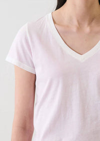 Patrick Assaraf - Short Sleeve Pima Classic V Neck Tee