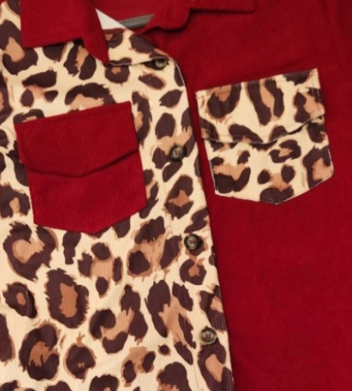 Sterling Kreek - Women's Leopard Patchwork Shacket