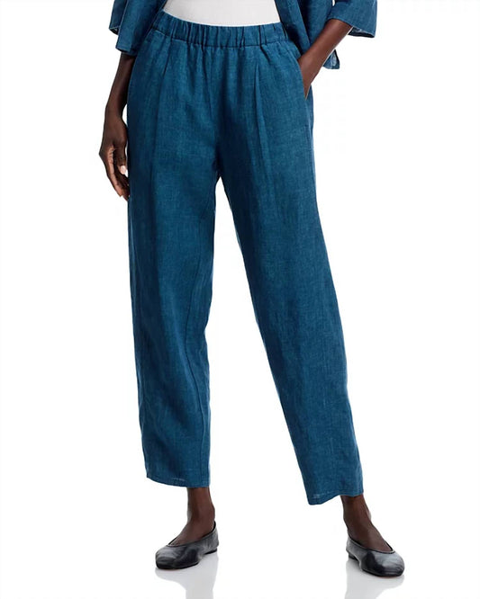 Eileen Fisher - Pleated Linen Ankle Lantern Pants