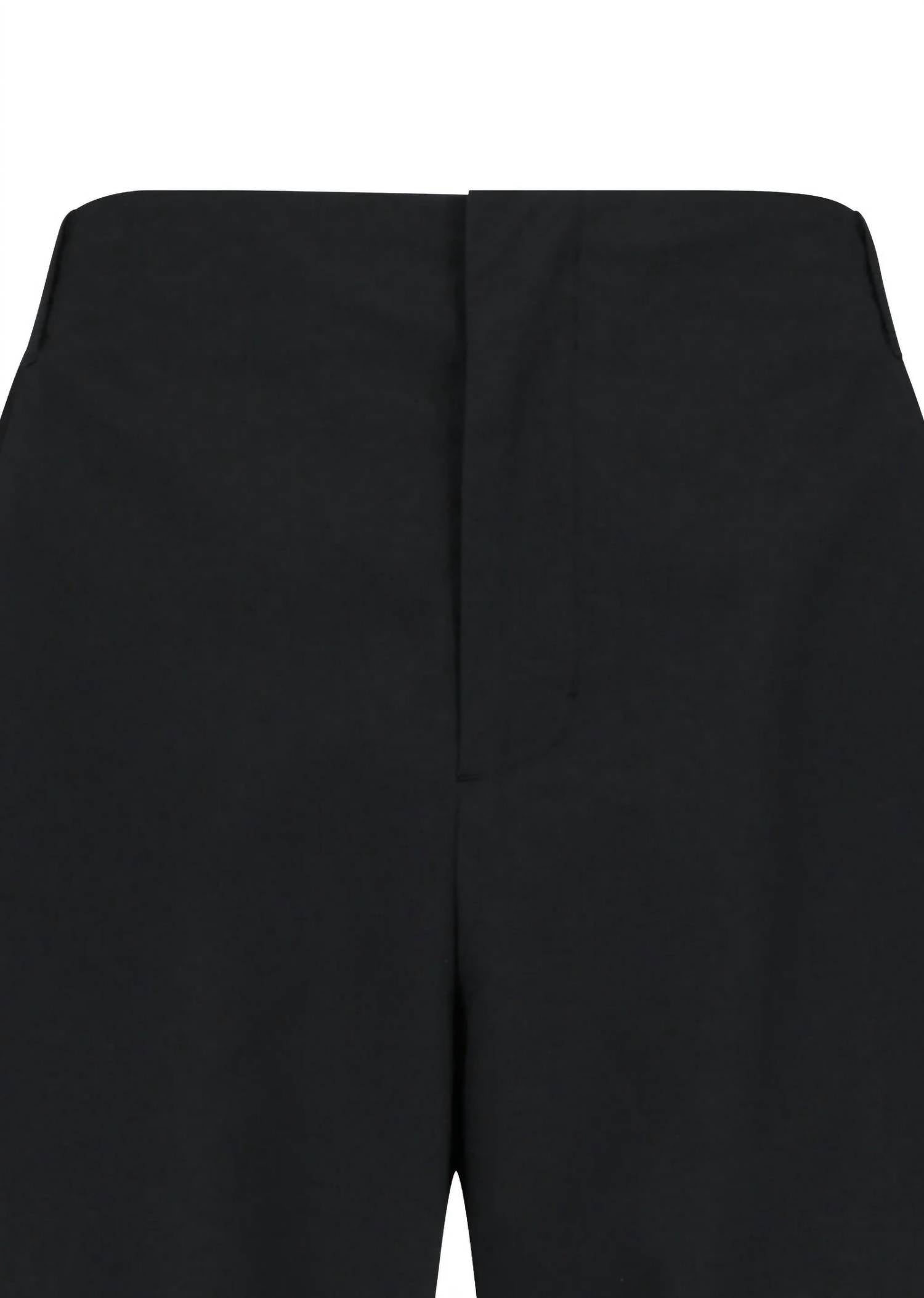 Shop Amomento - Curved Zip Banding Pants