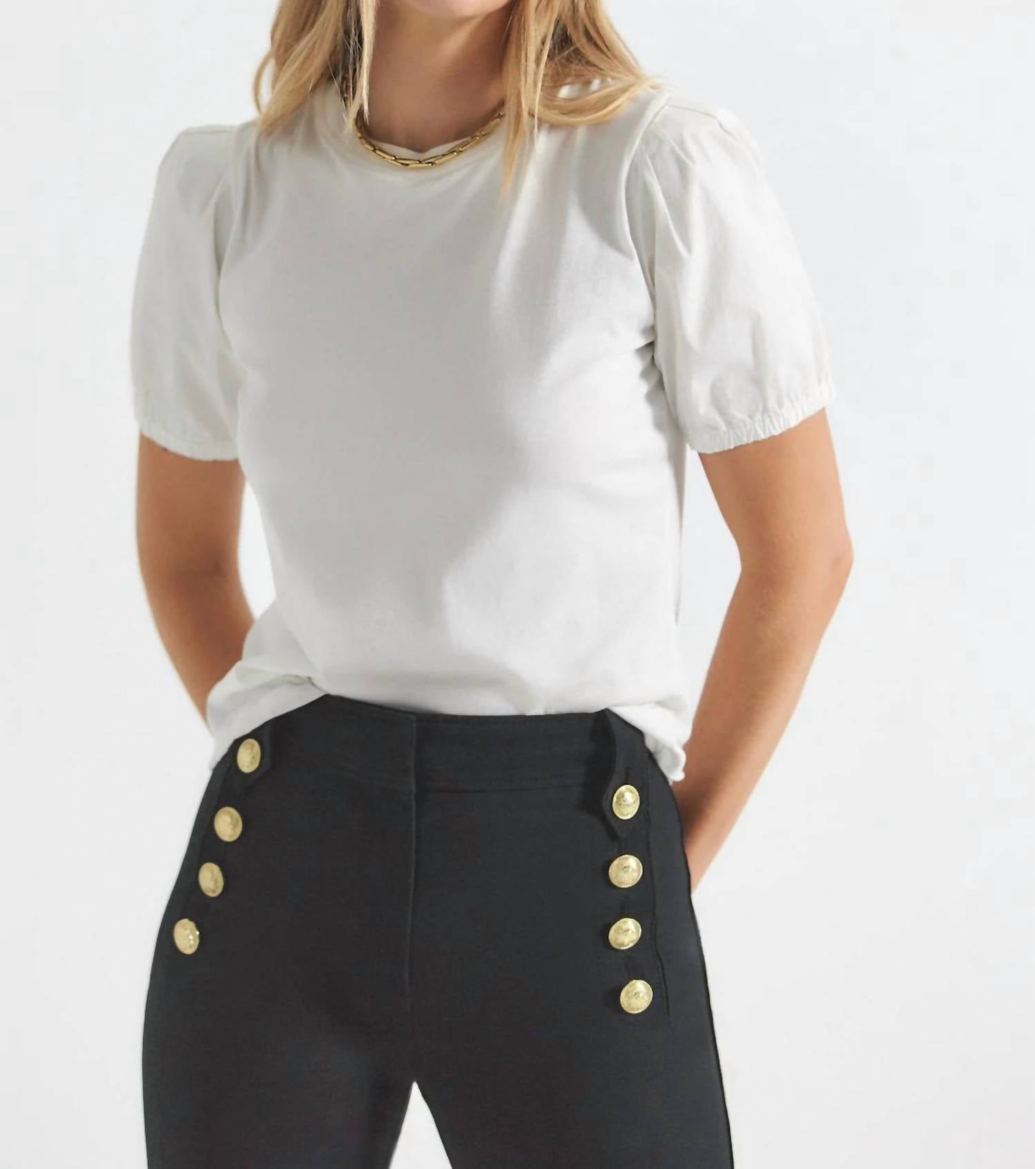 Derek Lam 10 Crosby - Eva Puff Sleeve T-Shirt