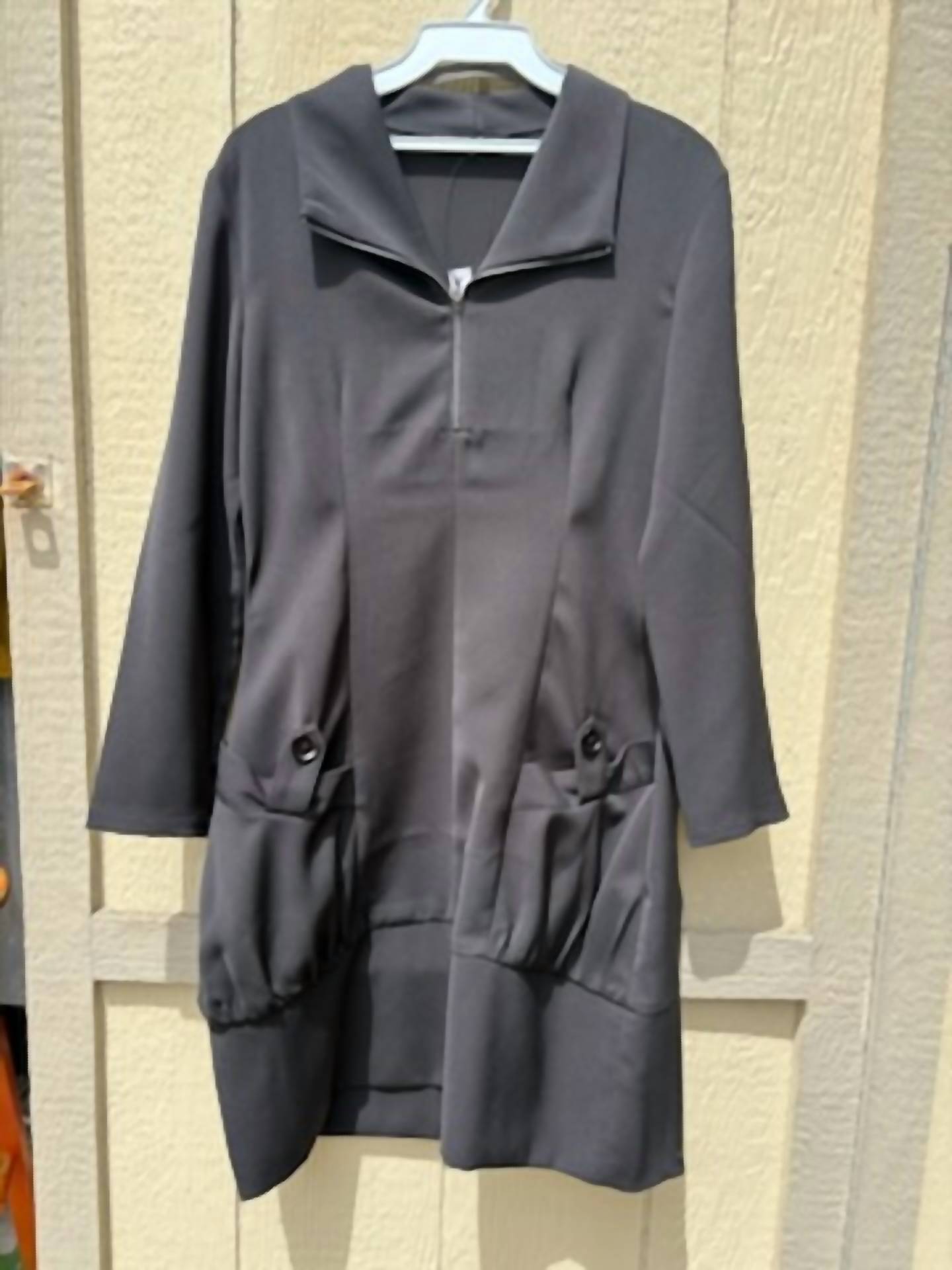 Samuel Dong Women's Coat Dress in jade - women's dress