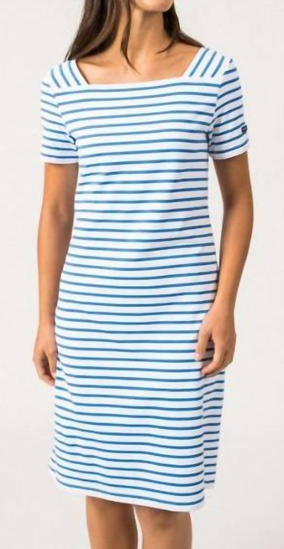 SAINT JAMES Tolede II Stripe Dress in neige mer - women's dress