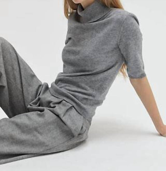 Crescent - Half Sleeve Turtleneck Top