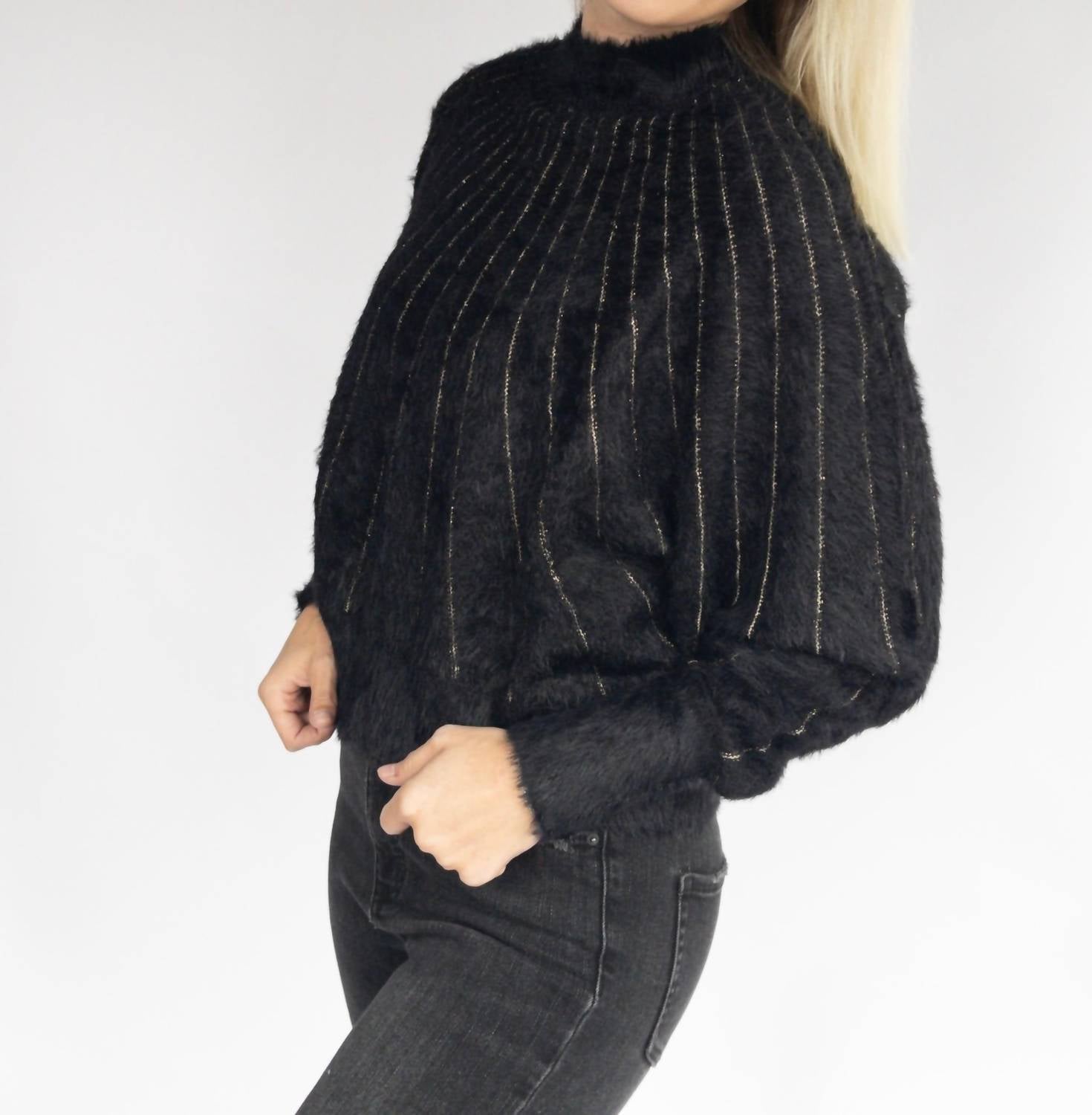 Madelyn - Lurex Fuzzy Sweater