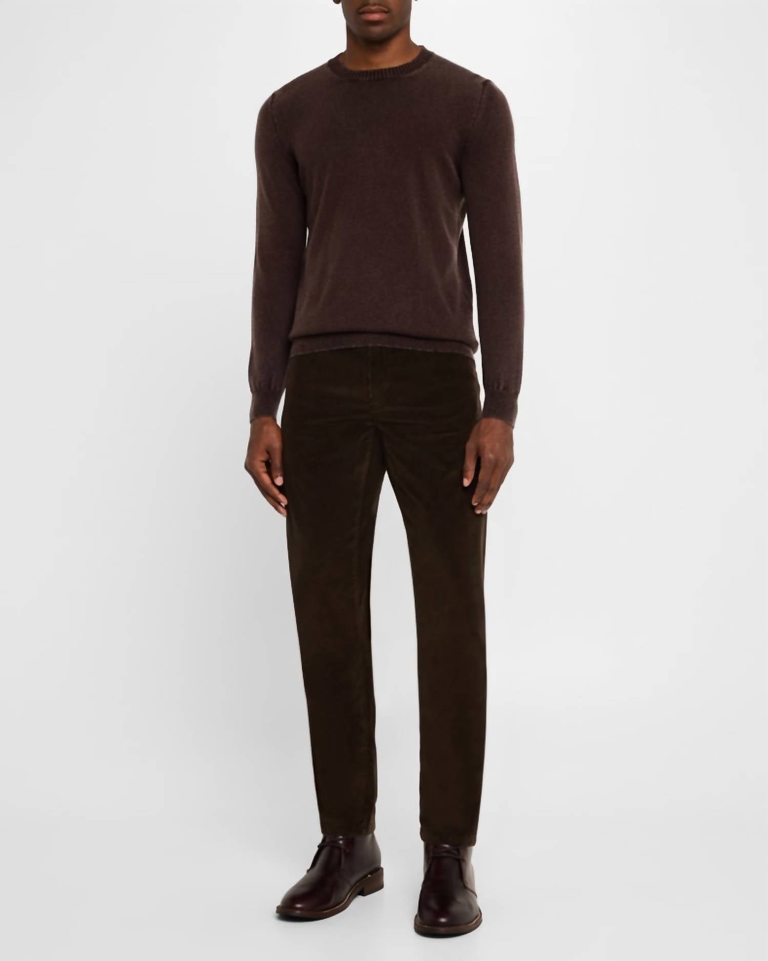 Fedeli - Frosted Crewneck Sweater - brown - clothing - crewneck