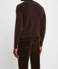 Fedeli - Frosted Crewneck Sweater - brown - clothing - crewneck