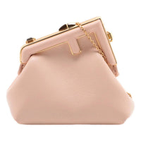 Fendi - Women's First Poudre Leather Nano Micro Charm Pouch Bag