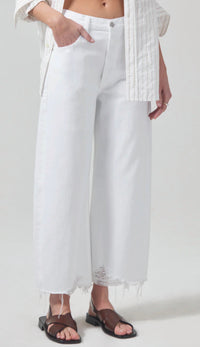 Citizens Of Humanity - Ayla Raw Hem Crop Jeans