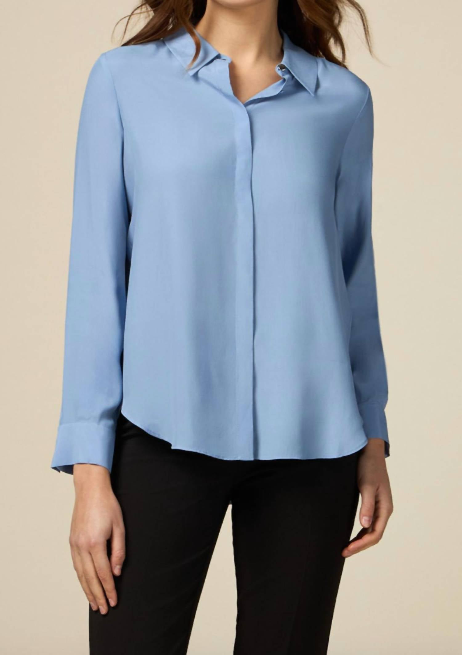 Oltre - Long Sleeve Button Down Blouse