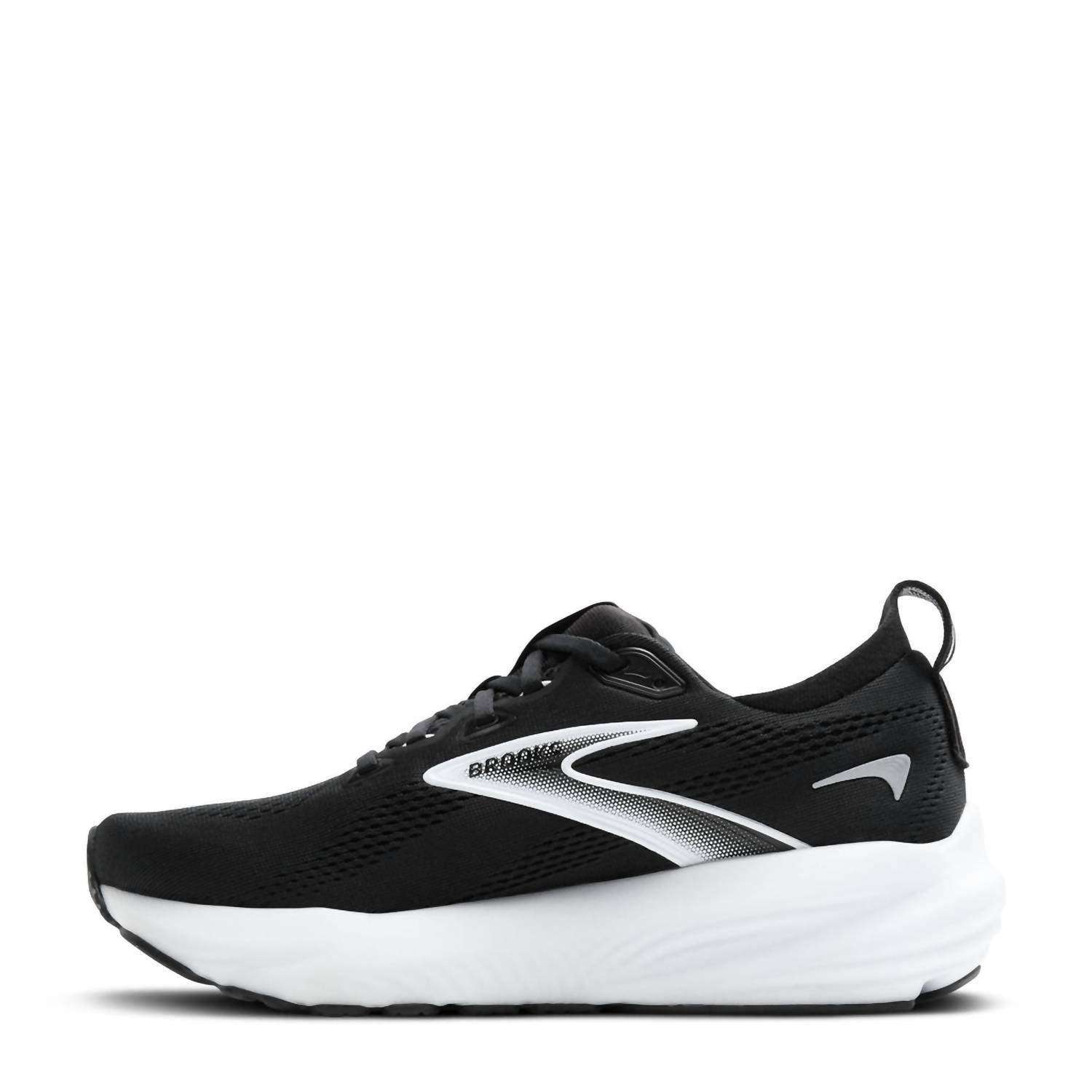 BROOKS Men's Glycerin Gts 22 Running Shoes in black grey white 7 - men's shoe - alternate view