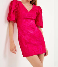 Endless Rose - Puff Sleeve Mini Dress