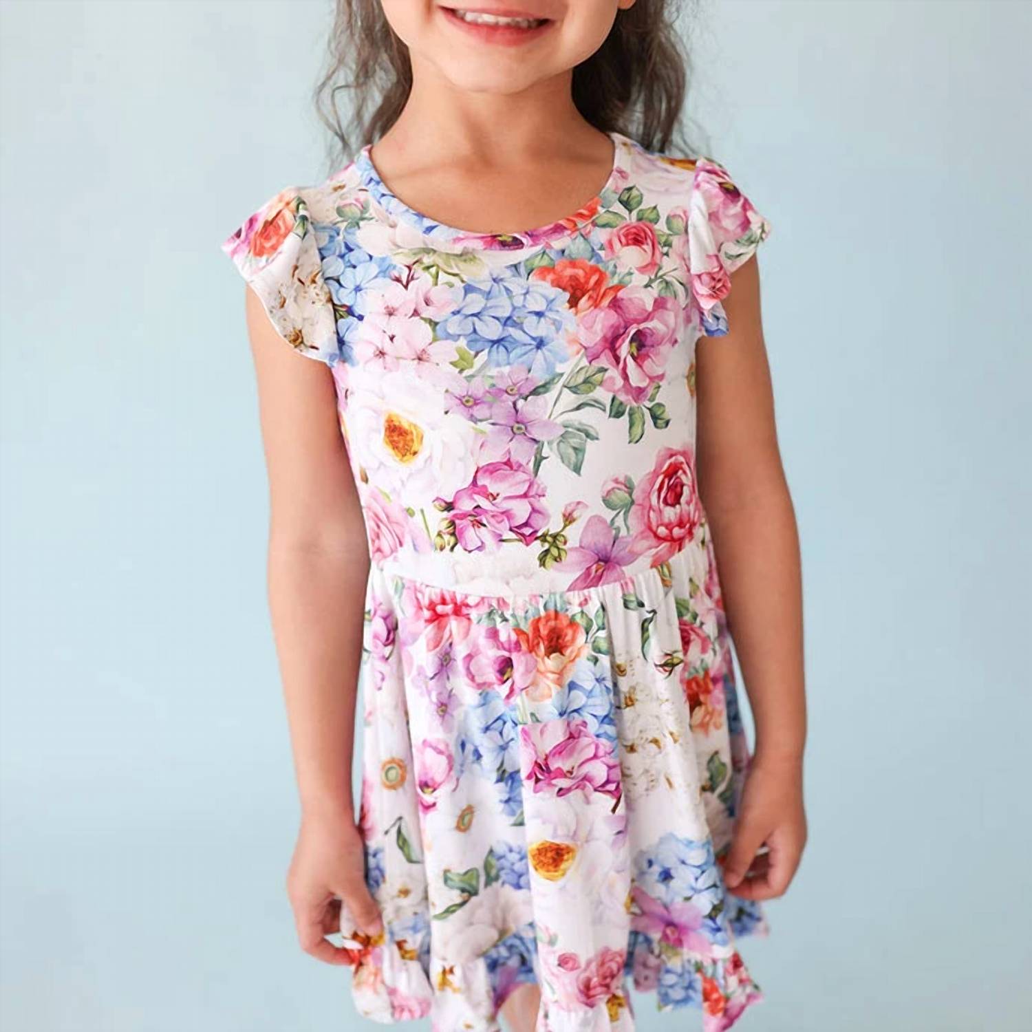 Posh Peanut - Girls Cynthia Ruffled Twirl Dress
