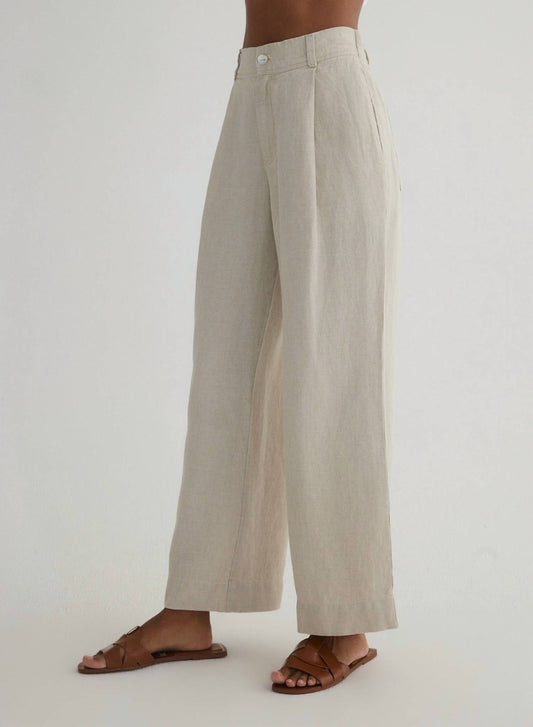 Bella Dahl - Pleated Wide Leg Ankle Pant