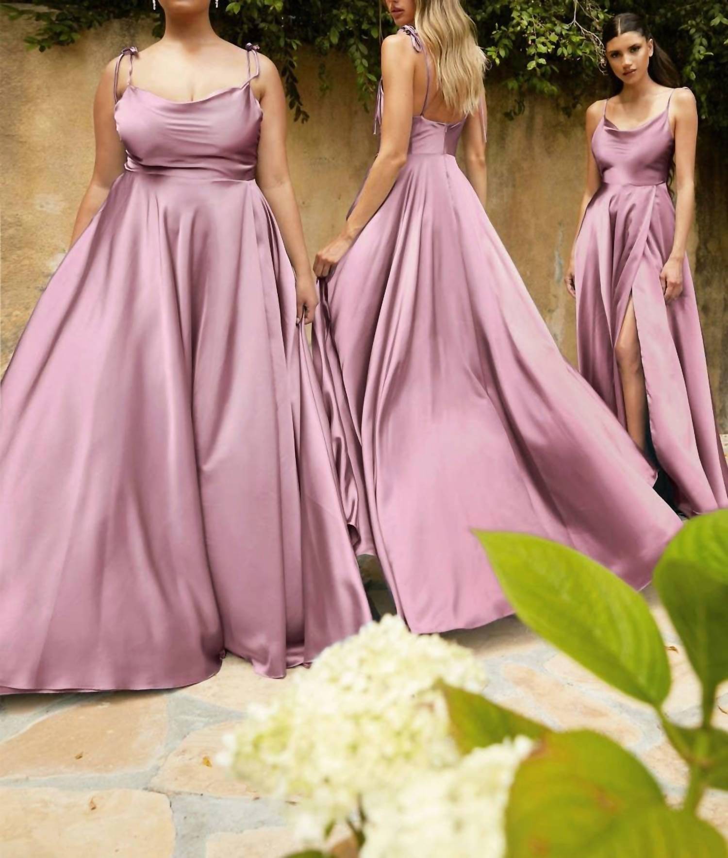 Ladivine - Satin A-line Formal Dress