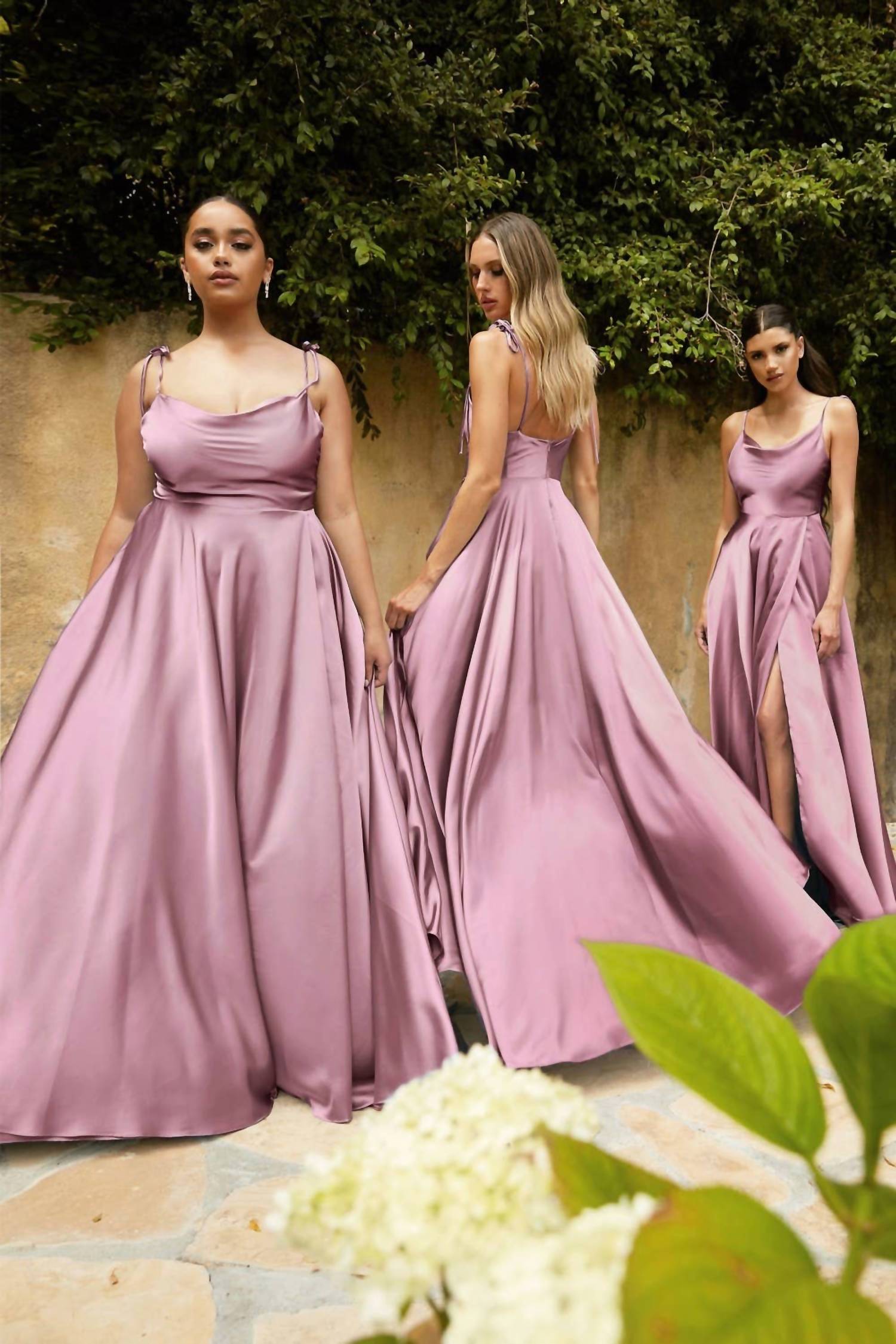 Ladivine - Satin A-line Formal Dress