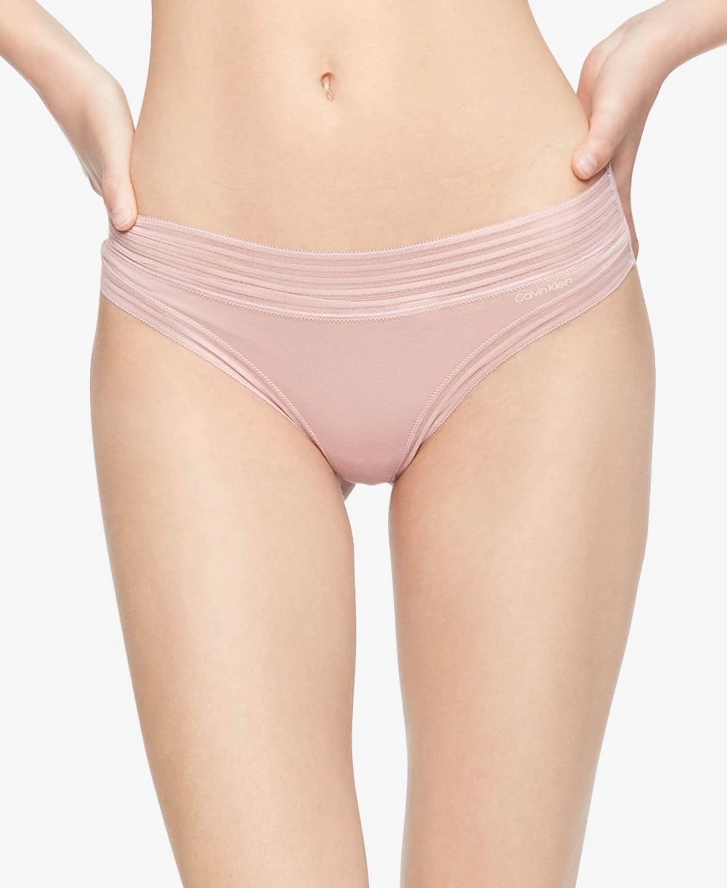 Calvin Klein - Calvin Klein Womens Intimate Striped Waist Thong Underwear