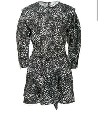 Sea - Women's Calla Cheetah Long Sleeve Belted Tunic Dress