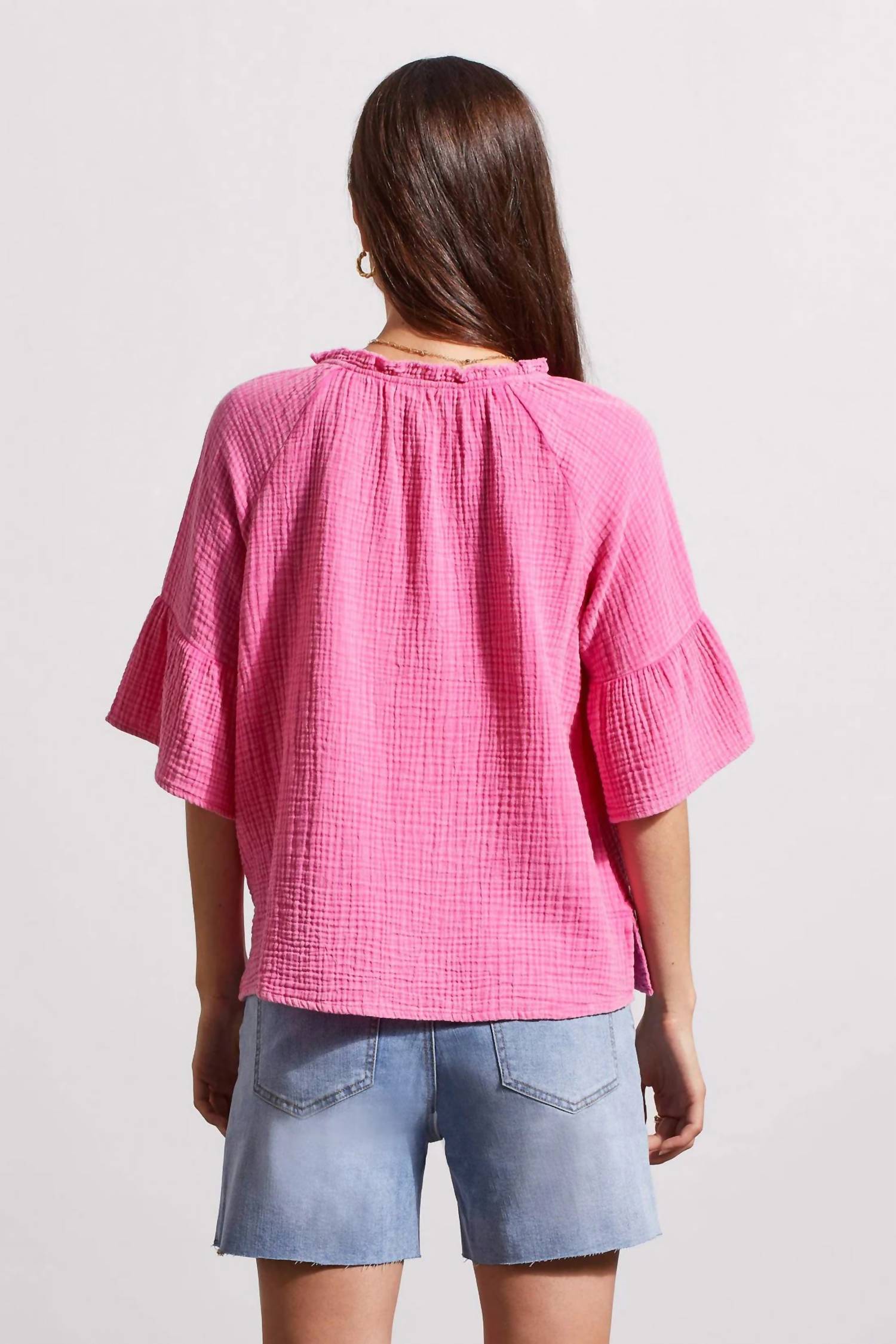 Tribal - Holly Cotton Gauze Raglan Sleeve Top
