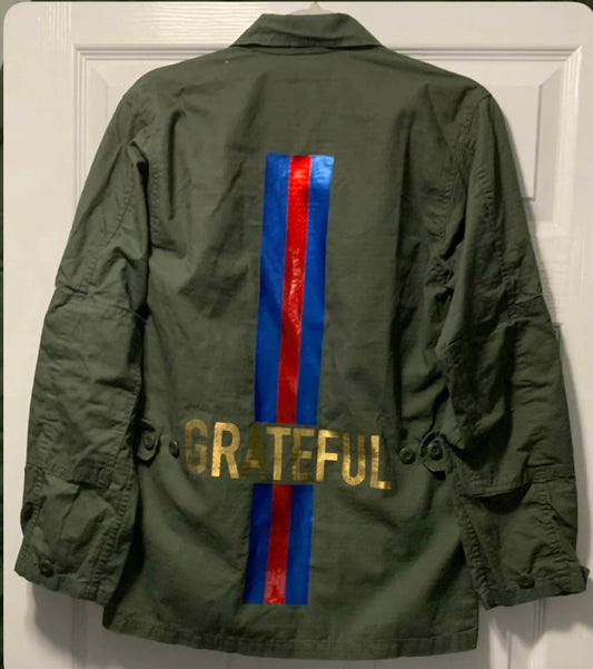 Hipchik - Grateful Army Jacket Blue/Red Stripe