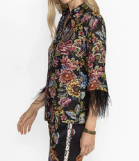 Johnny Was - Lewella Feather Trim Kimono